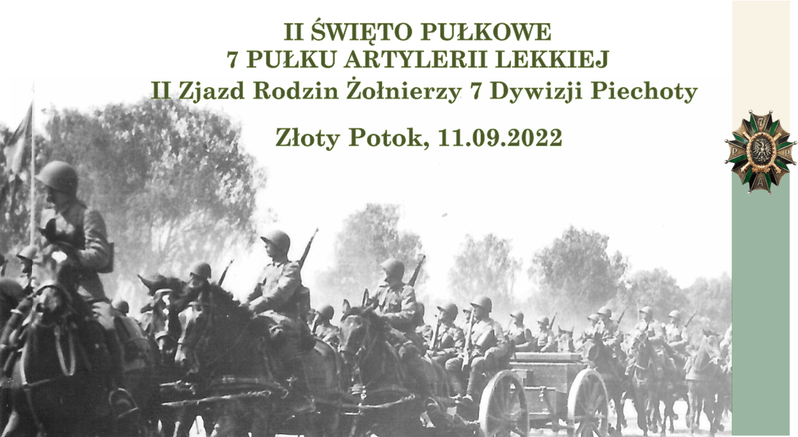 II Święto Pułkowe-zaproszenie-Złoty _Potok-Muzeum